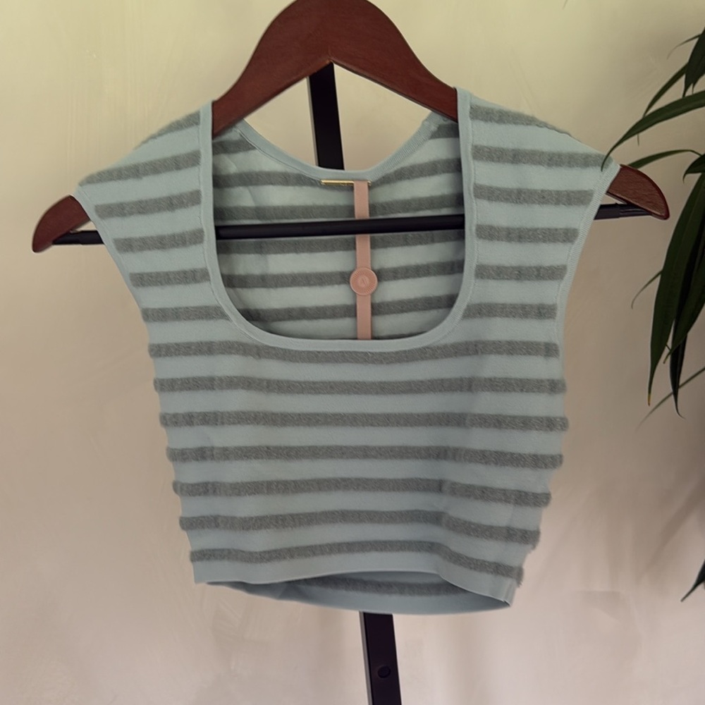 Alexis Womens Emille Crop Top in Blue XS NWT - Picture 5 of 7